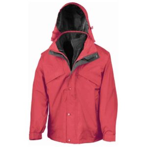 Result 3-in-1 Waterproof Zip and Clip Fleece Lined Jacket