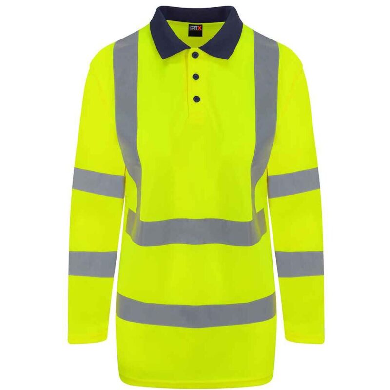 Pro RTX High Visibility Long Sleeve Polo Shirt