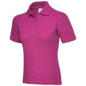 Uneek UC115 Ladies Ultra Cotton Poloshirt - Hot Pink