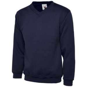 Uneek UC204 Premium V-Neck Sweatshirt - Navy