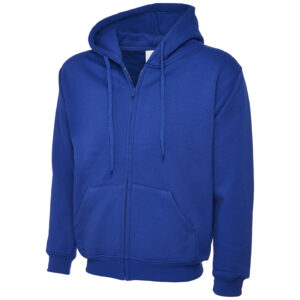 Uneek UC504 Adults Classic Full Zip Hooded Sweatshirt - Royal