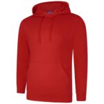 Uneek UC509 Deluxe Hooded Sweatshirt - Sizzling Red