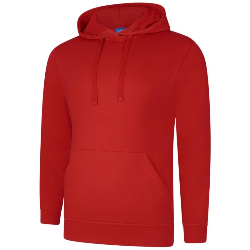 Uneek UC509 Deluxe Hooded Sweatshirt - Sizzling Red