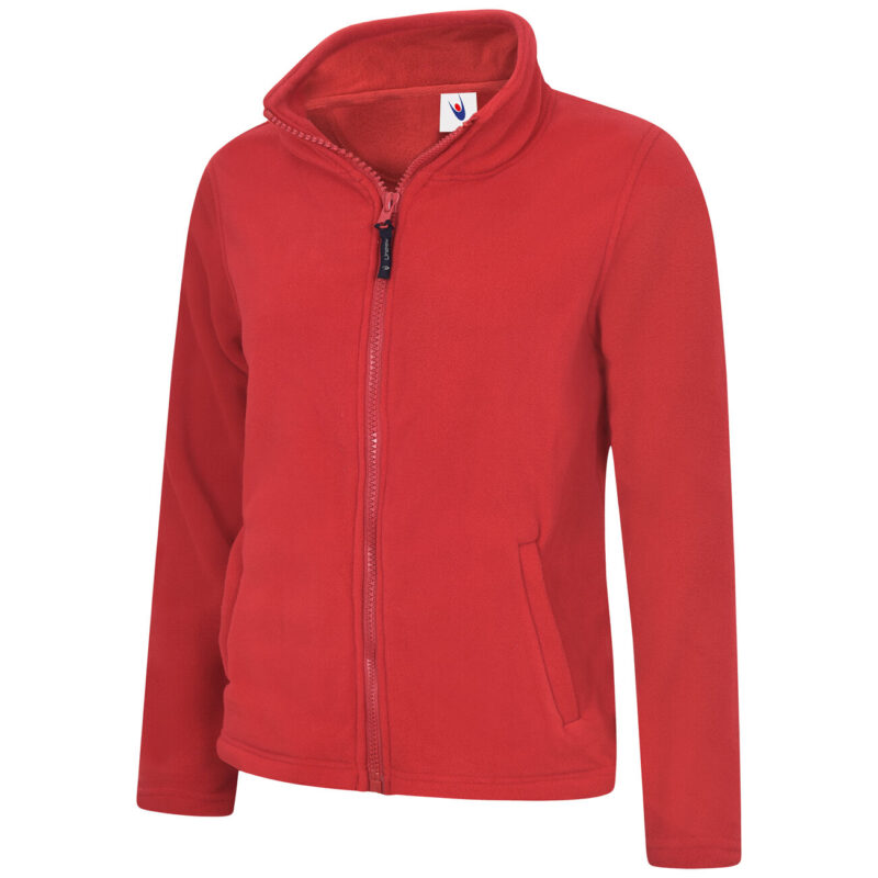 Uneek UC608 Ladies Classic Full Zip Fleece Jacket - Red