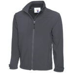 Uneek UC611 Premium Full Zip Soft Shell Jacket - Light Grey