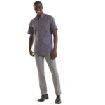 Uneek UC702 Mens Pinpoint Oxford Half Sleeve Shirt