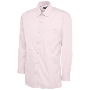 Uneek UC709 Mens Poplin Full Sleeve Shirt - Pink