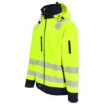 Herock Gregor Hi Vis Softshell Jacket (Yellow / Navy)