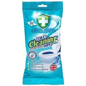 Greenshield Anti-Bac Large Toilet Cleaning Wipes 40 Wipes