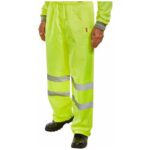 hi vis yellow over trousers