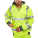 hi vis yellow bomber jacket