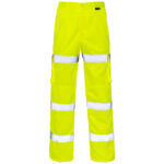 Supertouch Hi Vis Yellow 3 Band Combat Trousers