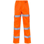 Supertouch Hi Vis Orange 3 Band Combat Trousers Long Leg