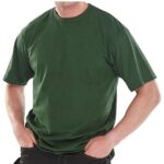 click workwear heavyweight tshirt in green