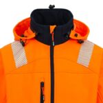 Herock Gregor Hi Vis Softshell Jacket (Orange / Navy)