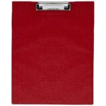 A* Stationery Foolscap Clipboard Red