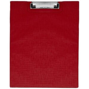 A* Stationery Foolscap Clipboard Red
