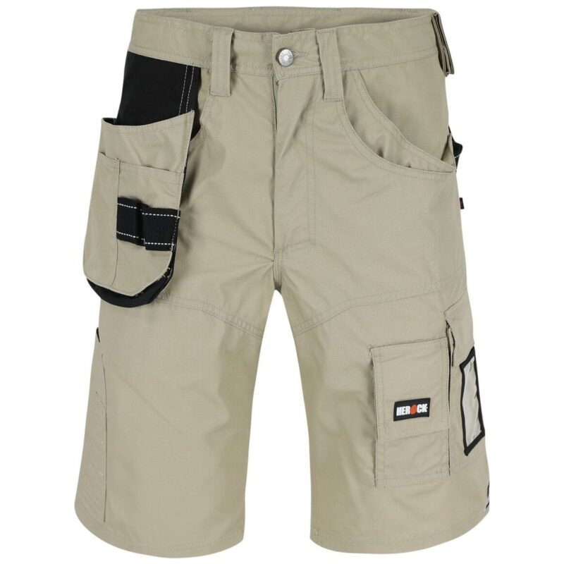 Herock Batua Bermudas Shorts (Beige & Black)