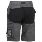 herock hespar work shorts in grey and black reverse