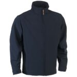 herock julius softshell zip-up navy jacket