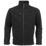 herock markus fleece jacket in black