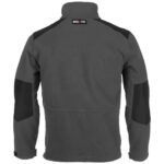 herock markus fleece jacket in grey reverse