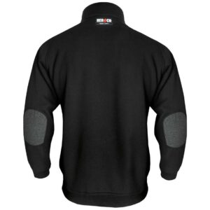 herock othello zip sweater in black reverse