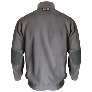 herock othello zip sweater in grey reverse