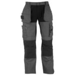 herock spector work trousers in grey and black