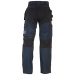 herock spector work trousers in navy and black reverse