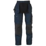 herock spector work trousers in navy and black