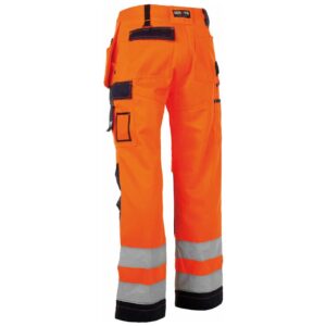 herock orange and navy hi vis trousers reverse