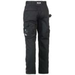 herock titan black workwear trousers reverse