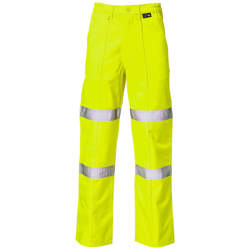 Supertouch Hi Vis Yellow 2 Band Ballistic Trousers Long Leg