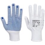 Portwest Polka Dot Glove - White/Blue