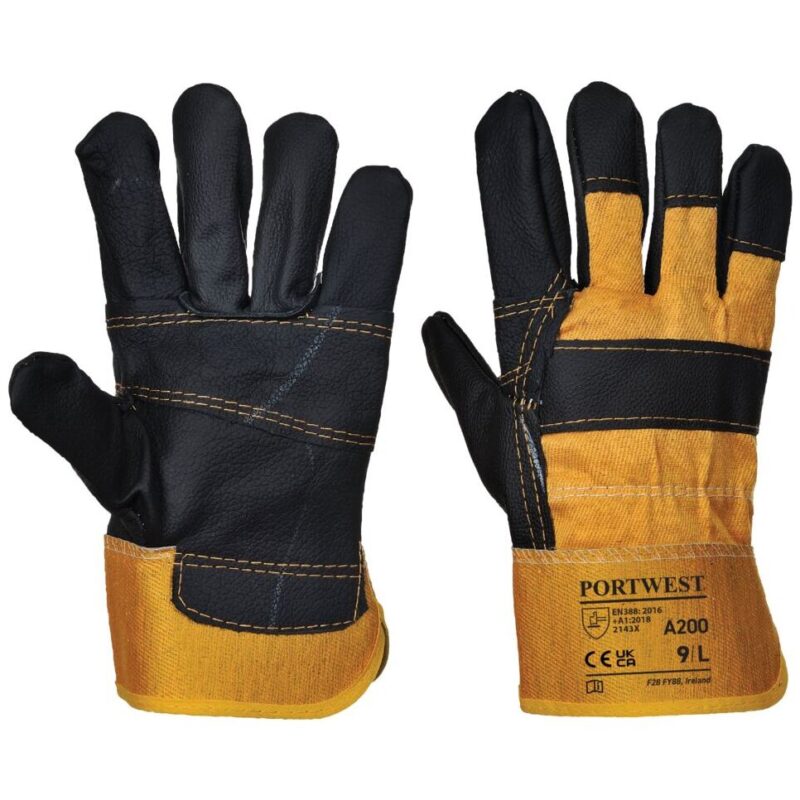 Portwest Furniture Hide Glove Yellow A200