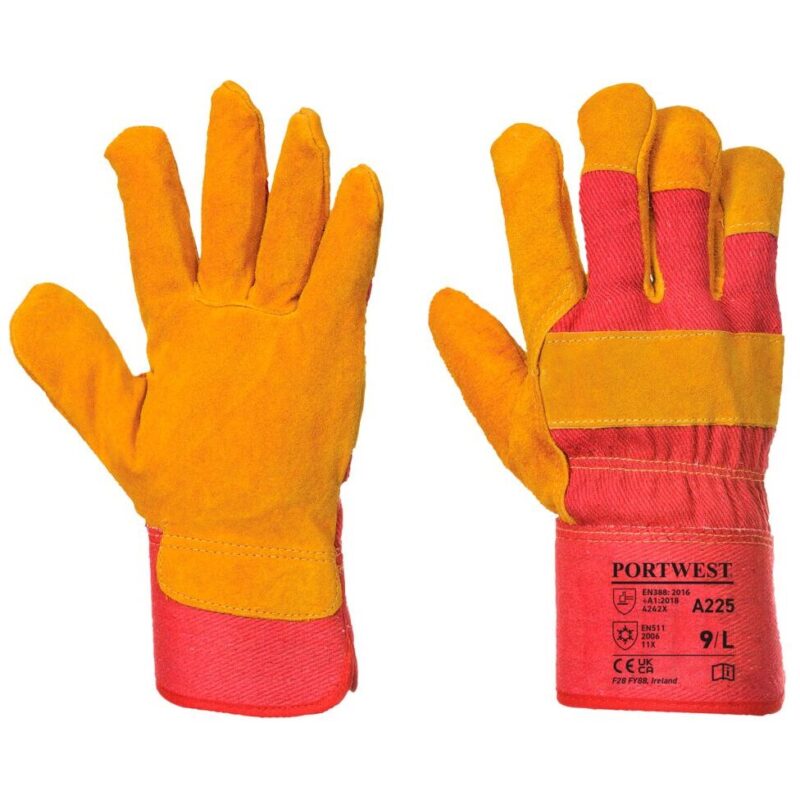 Portwest Fleece Lined Rigger Glove Red A225