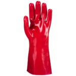 Portwest Grip 12 PVC Gauntlet 35cm Red A435