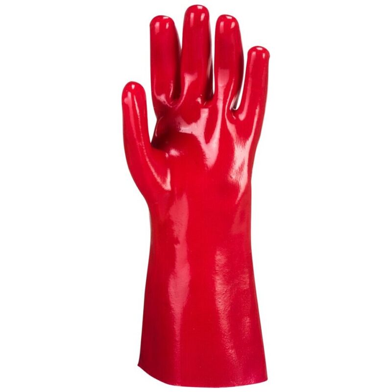 Portwest Grip 12 PVC Gauntlet 35cm Red A435