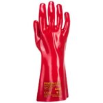 Portwest Grip 12 PVC Gauntlet 35cm Red A435