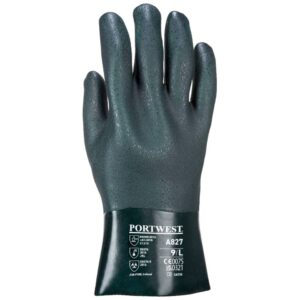 Portwest Double Dipped PVC Gauntlet 27cm Green A827