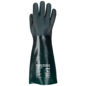 Portwest Double Dipped PVC Gauntlet 45cm Green A845