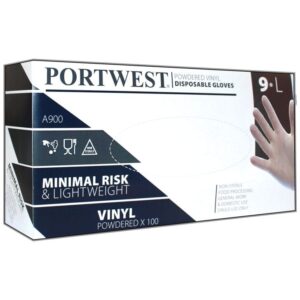 Portwest Powdered Vinyl Disposable Glove