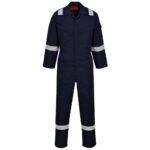 Portwest Araflame Silver Coverall - Navy