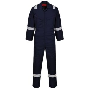 Portwest Araflame Silver Coverall - Navy