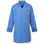 Portwest Anti-Static ESD Coat - Hamilton Blue