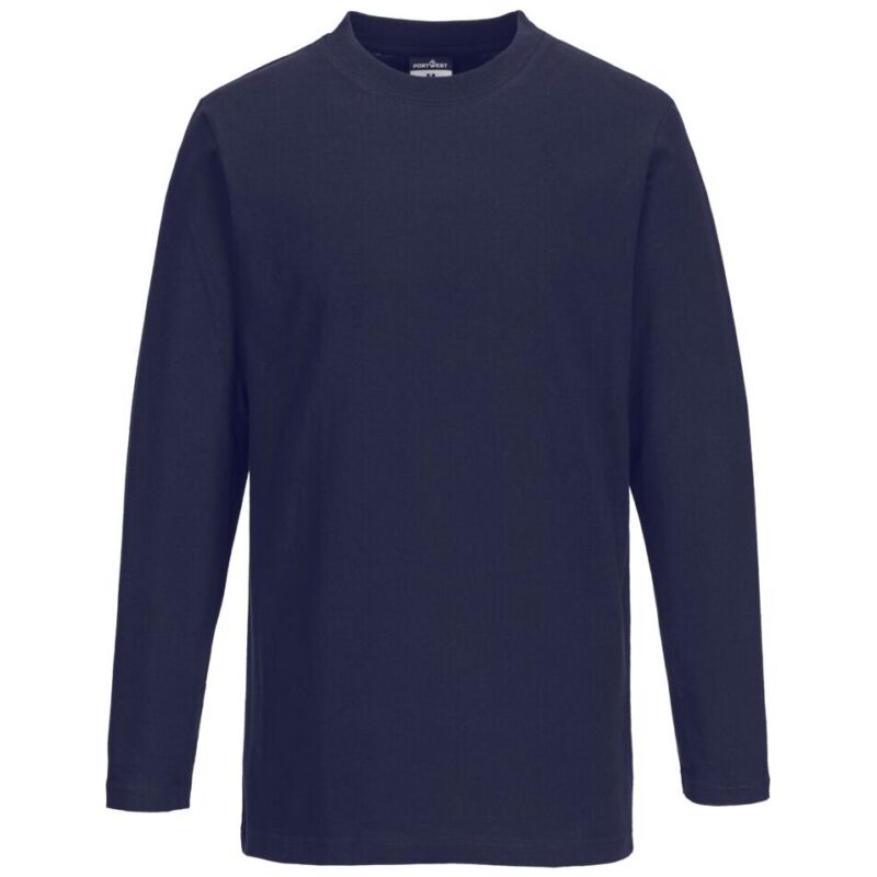 Portwest Long Sleeve T-Shirt - Navy