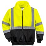 Portwest Hi-Vis Contrast Zipped Hoodie