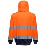 Portwest Hi-Vis Contrast Zipped Hoodie