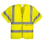 Portwest Hi-Vis Band and Brace Zip Vest Short Sleeve - XXXL